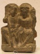 Artefakt. Figürliches Steinfragment. Harappa Kultur, wohl 3000 Jahre alt. Pakistan. 15 x