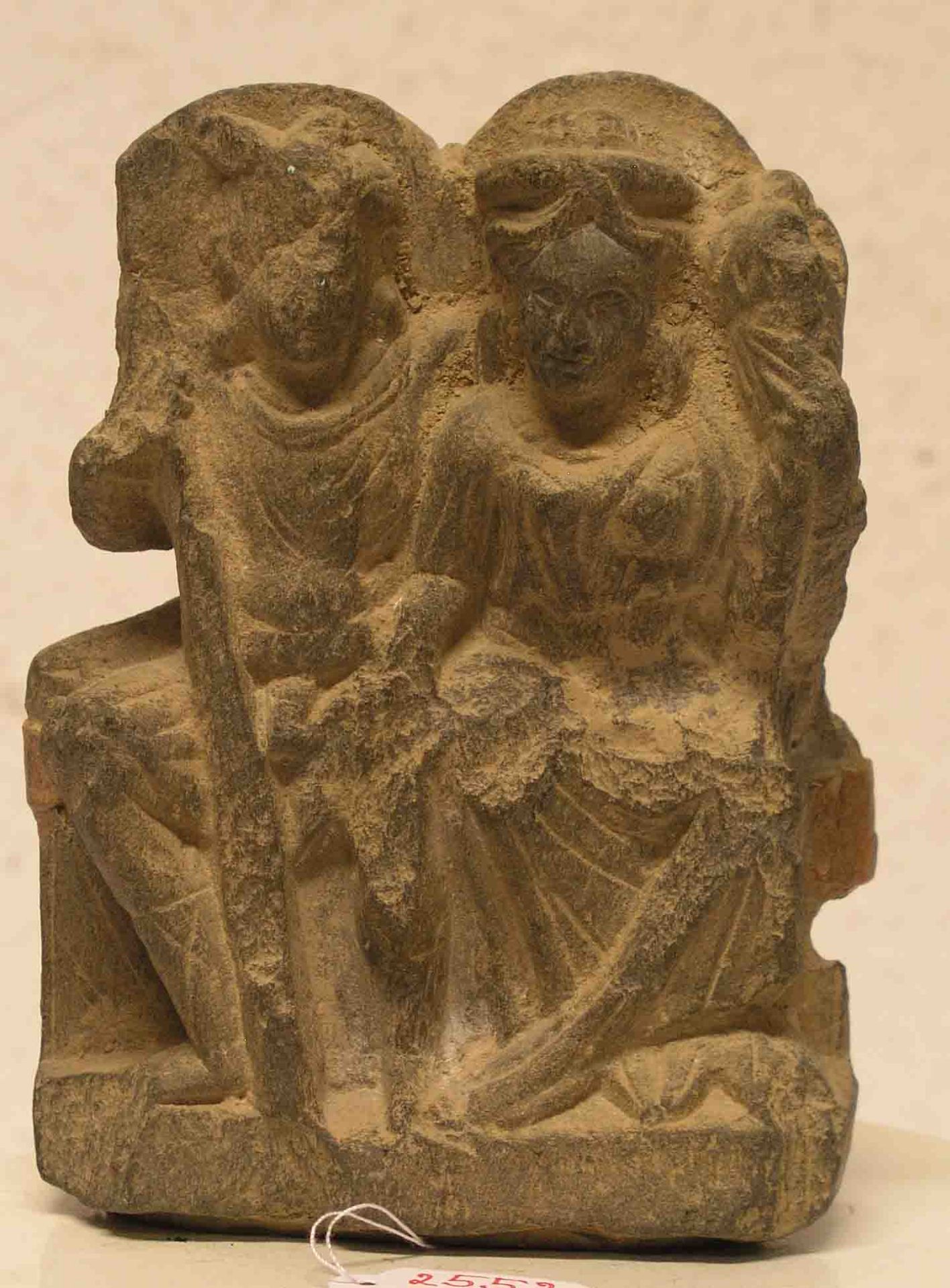 Artefakt. Figürliches Steinfragment. Harappa Kultur, wohl 3000 Jahre alt. Pakistan. 15 x