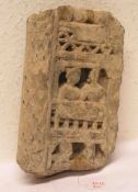 Artefakt. Figürliches Steinfragment. Harappa Kultur, wohl 3000 Jahre alt. Pakistan. 26 x
