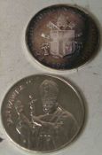 Polen: 10000 Zloti, J. Pawel II., 1987, Silber. Dazu: Papstbesuch in Österreich 1983, 36