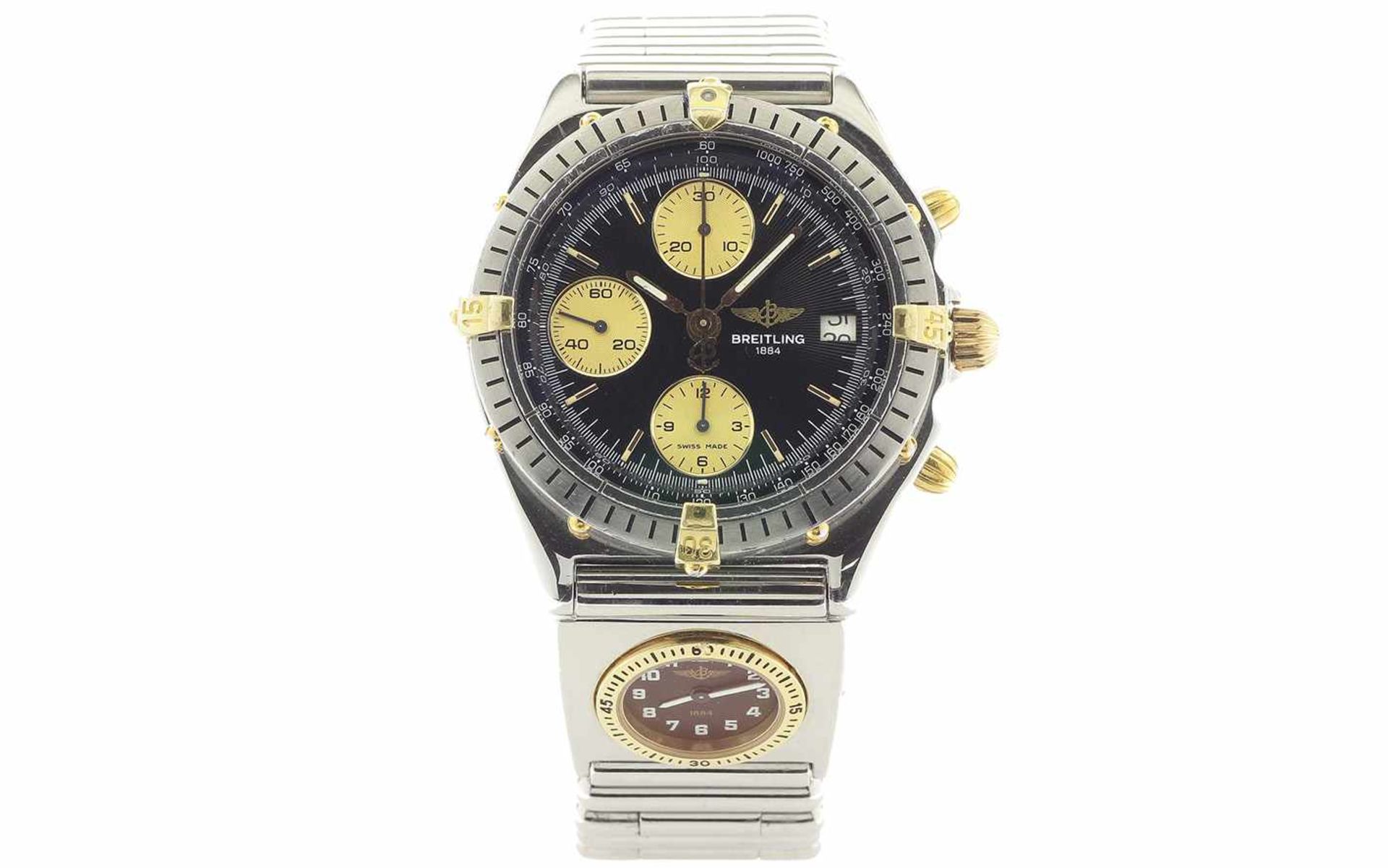 ArmbanduhrBreitling Chronograph Ref. B13048 Automatik 750/-Gelbgold/Edelstahl, Geschlecht: Herren