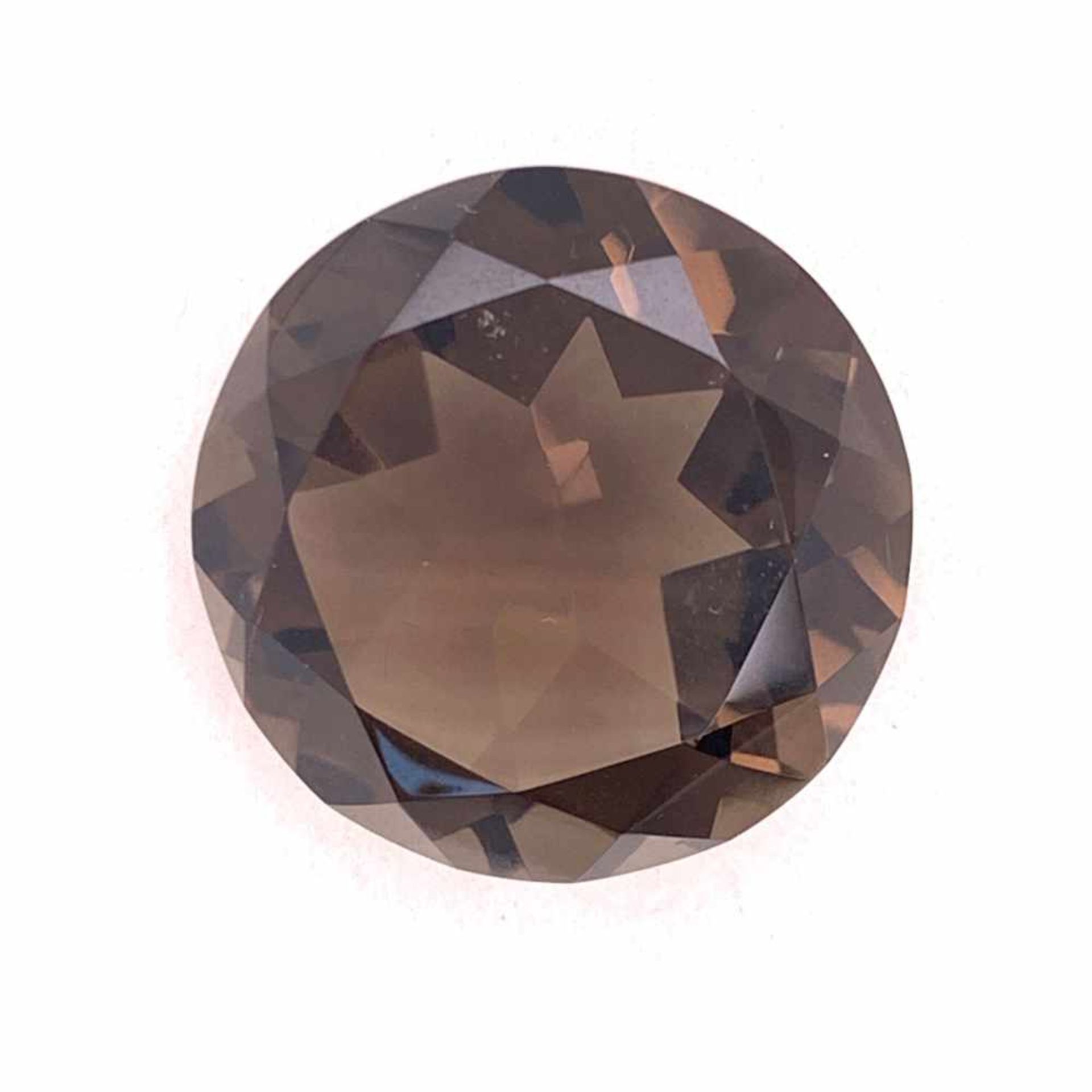 Rauchquarz Rauchquarz 44,21 ct facettiert rund 24,17