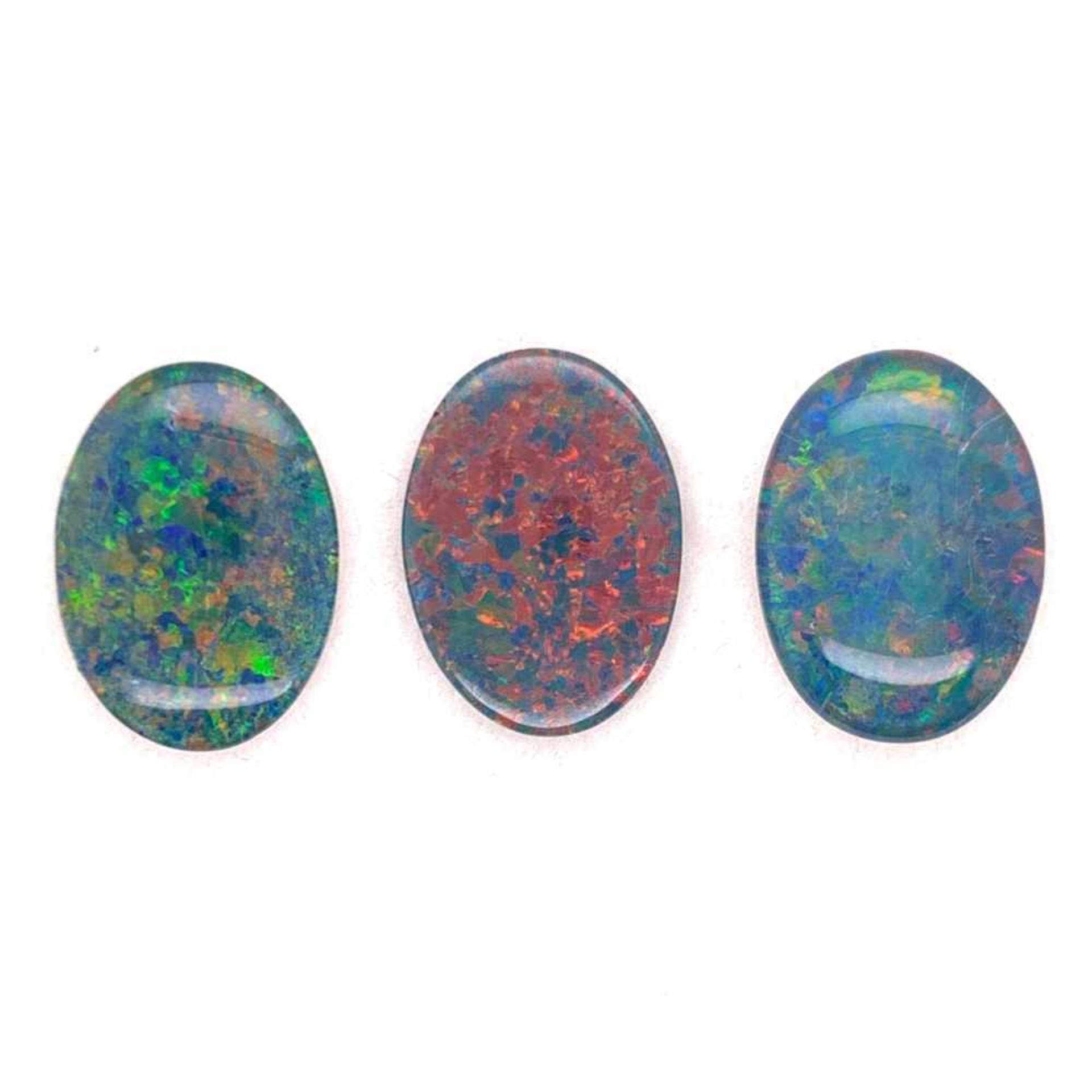 OpalLot. Opal Tripeletten 20,73 ct 3 Stück