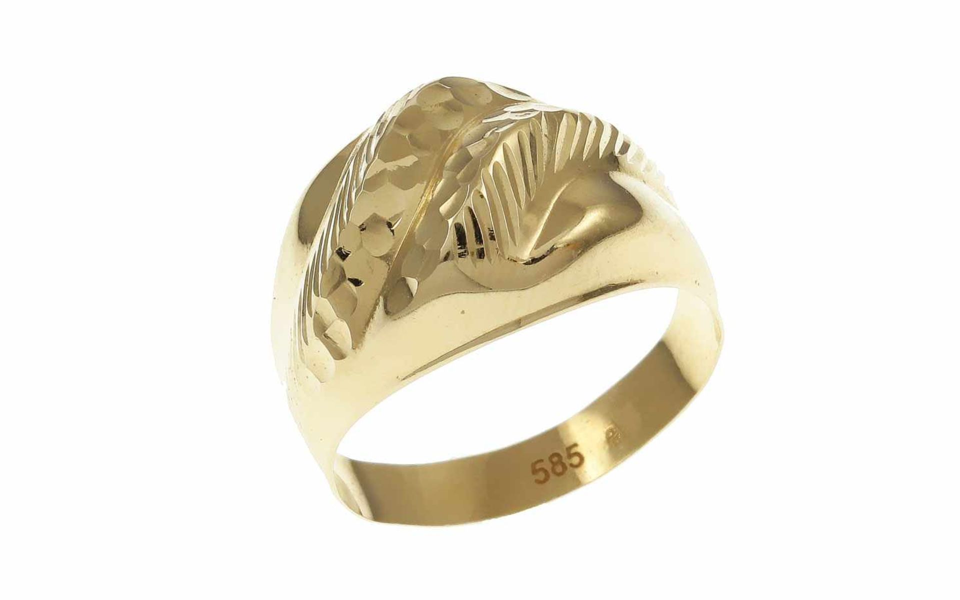 RingRing 585/- Gelbgold, Ringgröße ca. 55, 1,56g