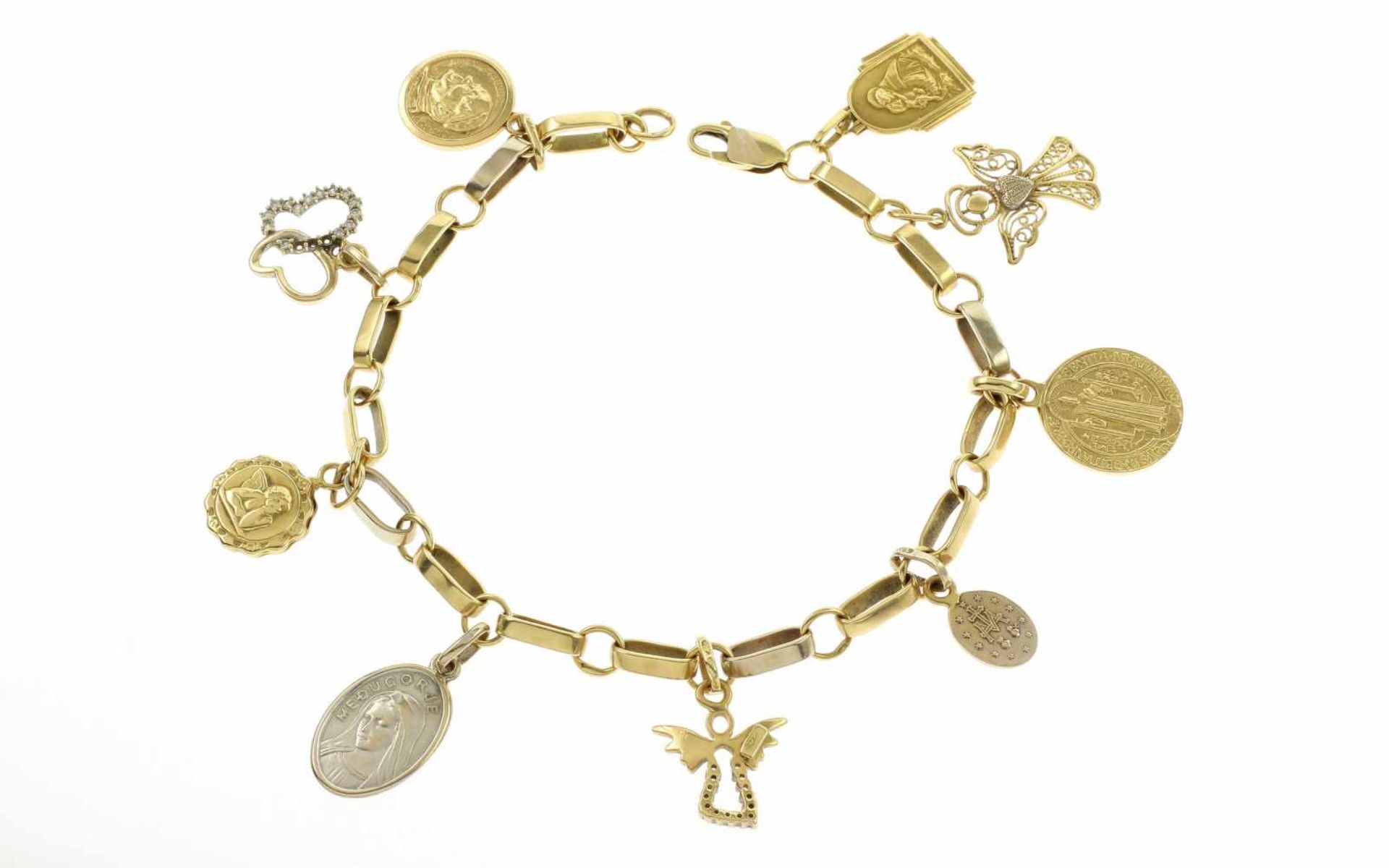 BettelarmbandBettelarmband 585/- Gelbgold, Länge ca. 21,00 cm, 21,54g