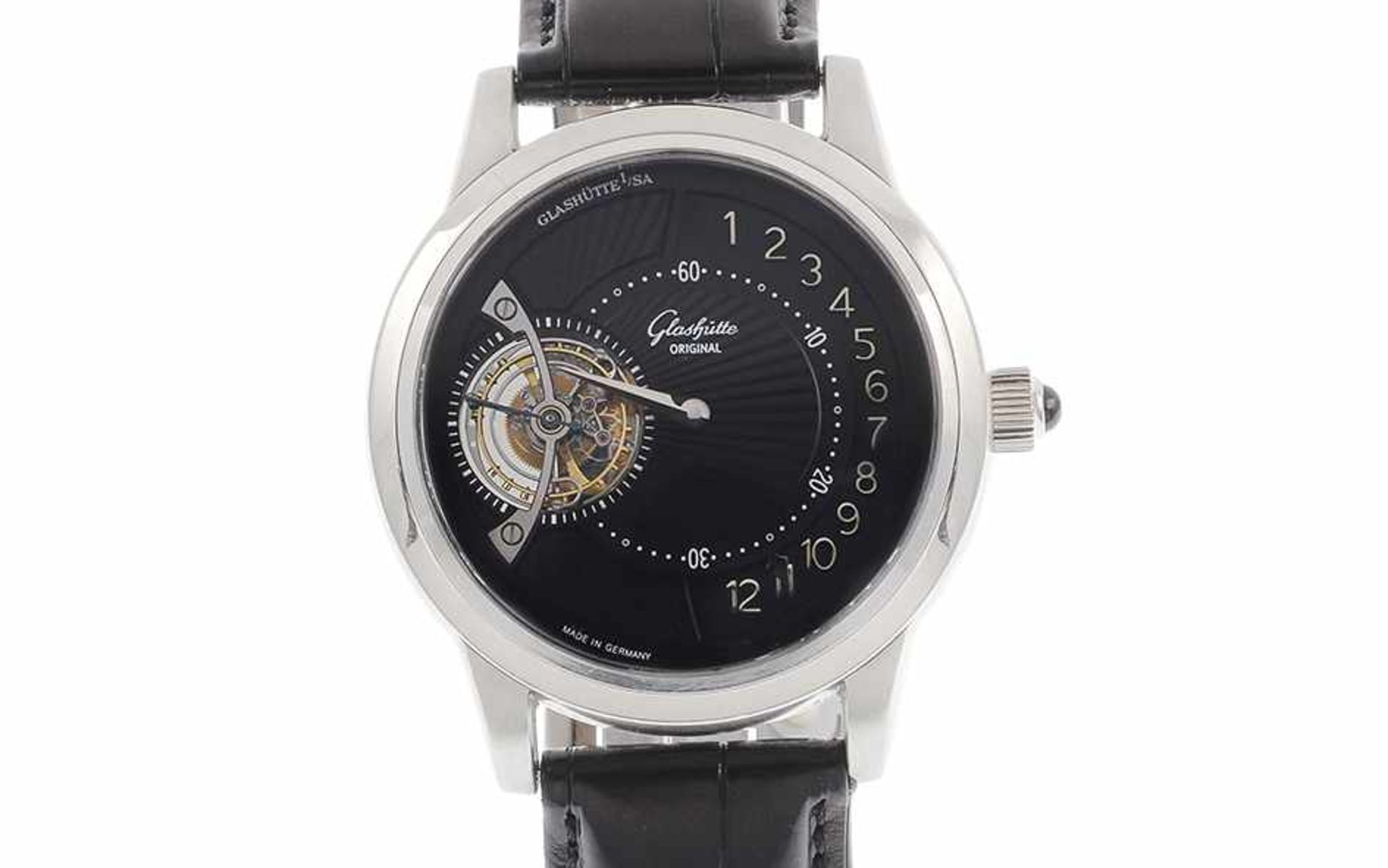 ArmbanduhrGlashütte Original Tourbillon Regulator Ref. 14602030304 Handaufzug 950/- Platin,