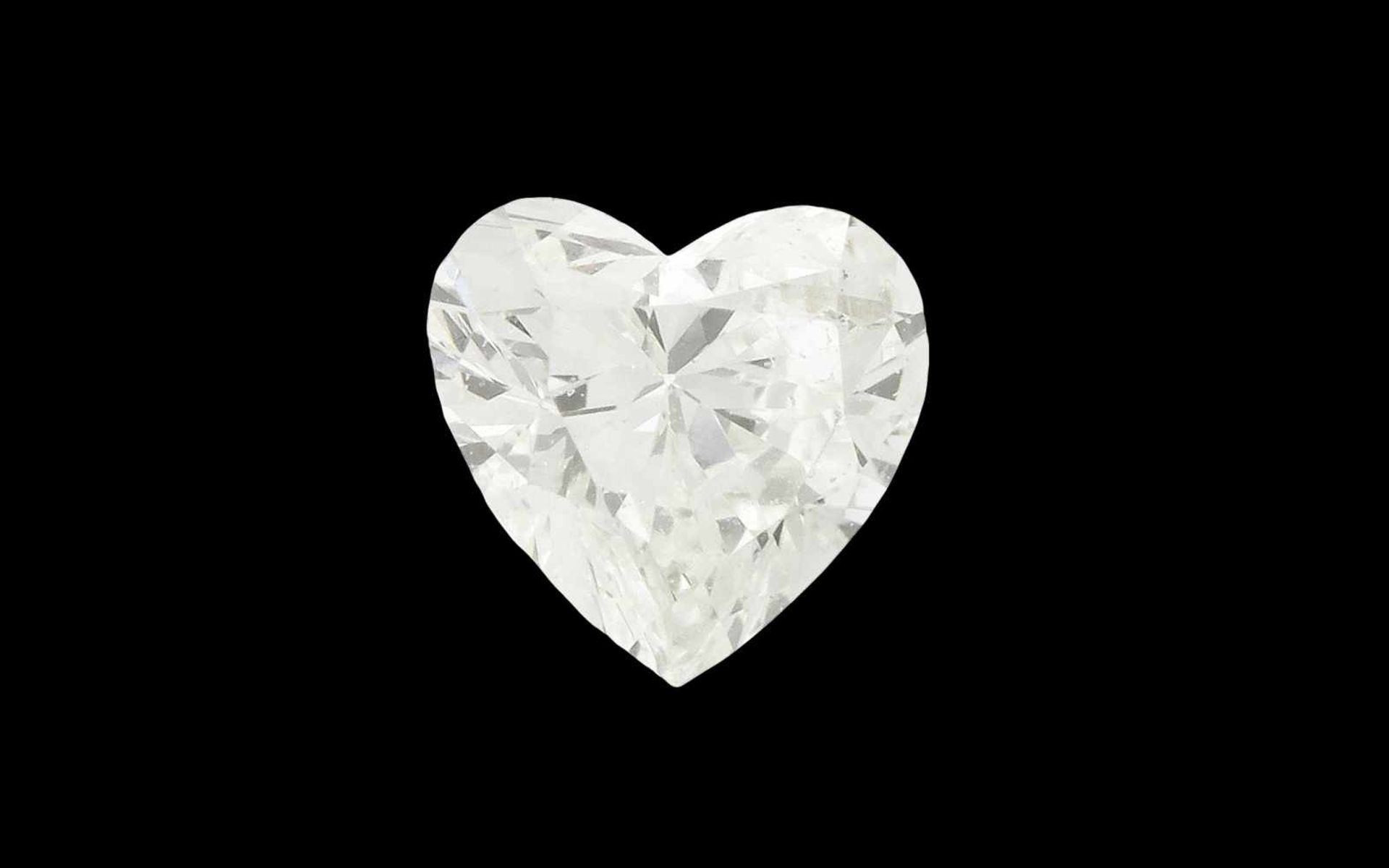 Diamant0,13 ct. H/si2 Herzschliff Schätzwert 200 €