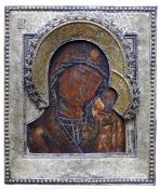 Ikone "Gottesmutter von Kasan Ksaja" (Russland, 18.Jh.)