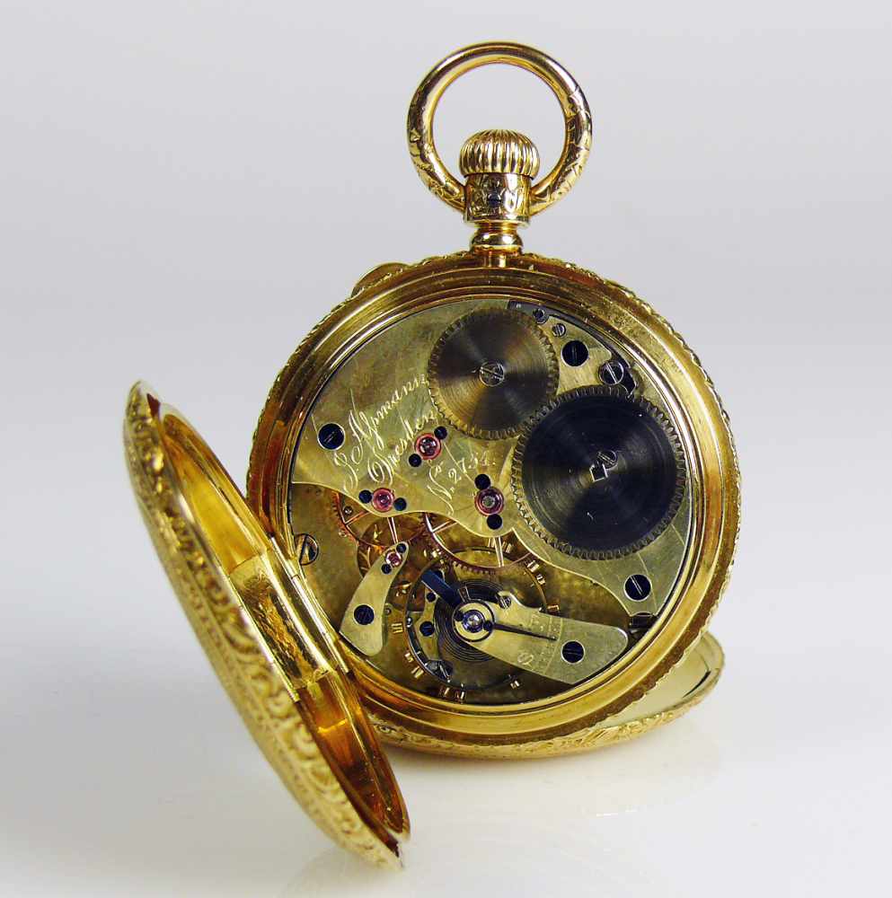 J. Assmann-Prunktaschenuhr (Glashütte/Sachen)< - Image 5 of 10