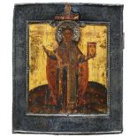 Ikone "Heiliger Gregorius" (Russland, 2.H.17.Jh.)