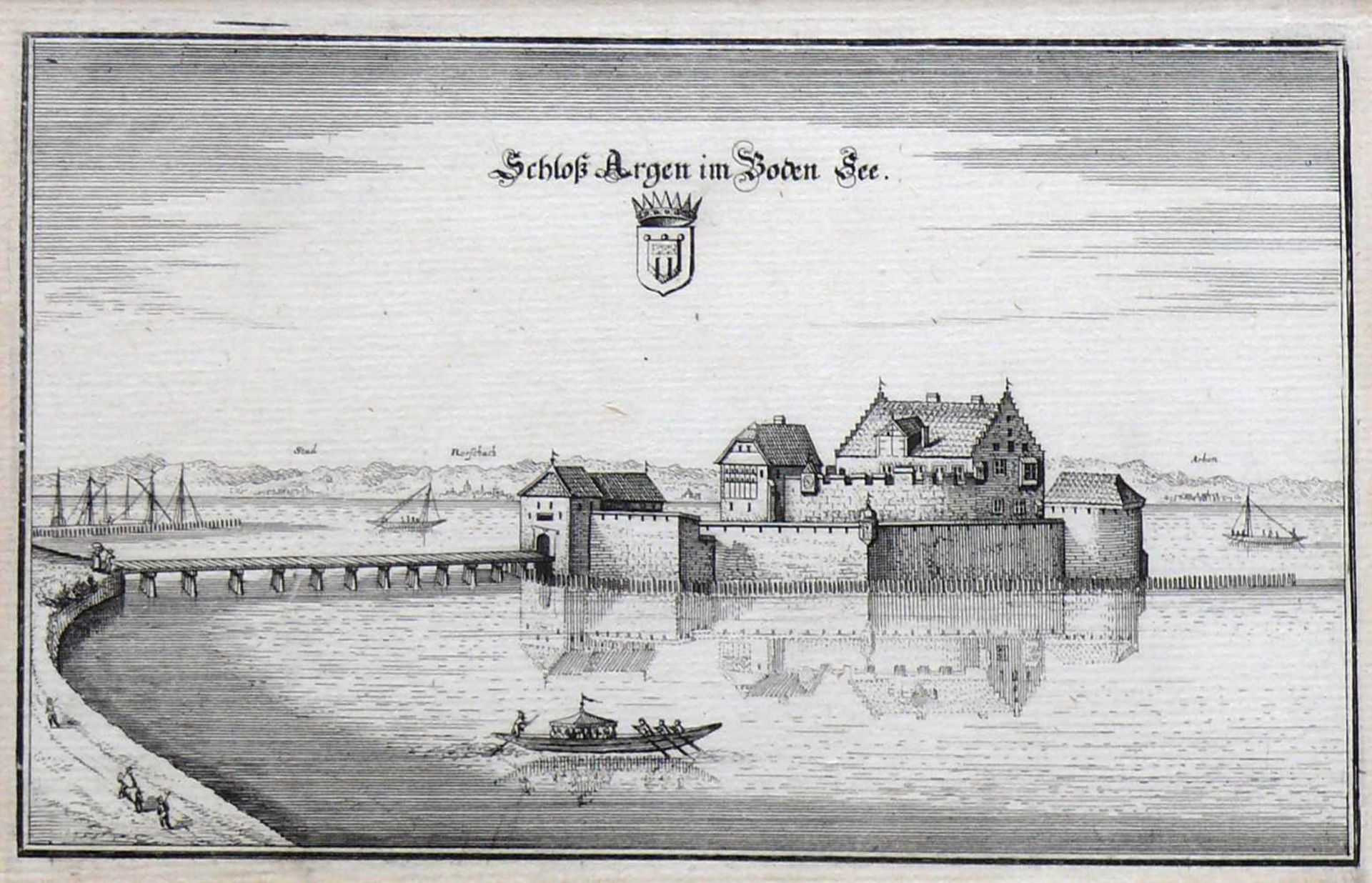 Schloss Argen im Bodensee (M. Merian, 1643) - Bild 2 aus 2