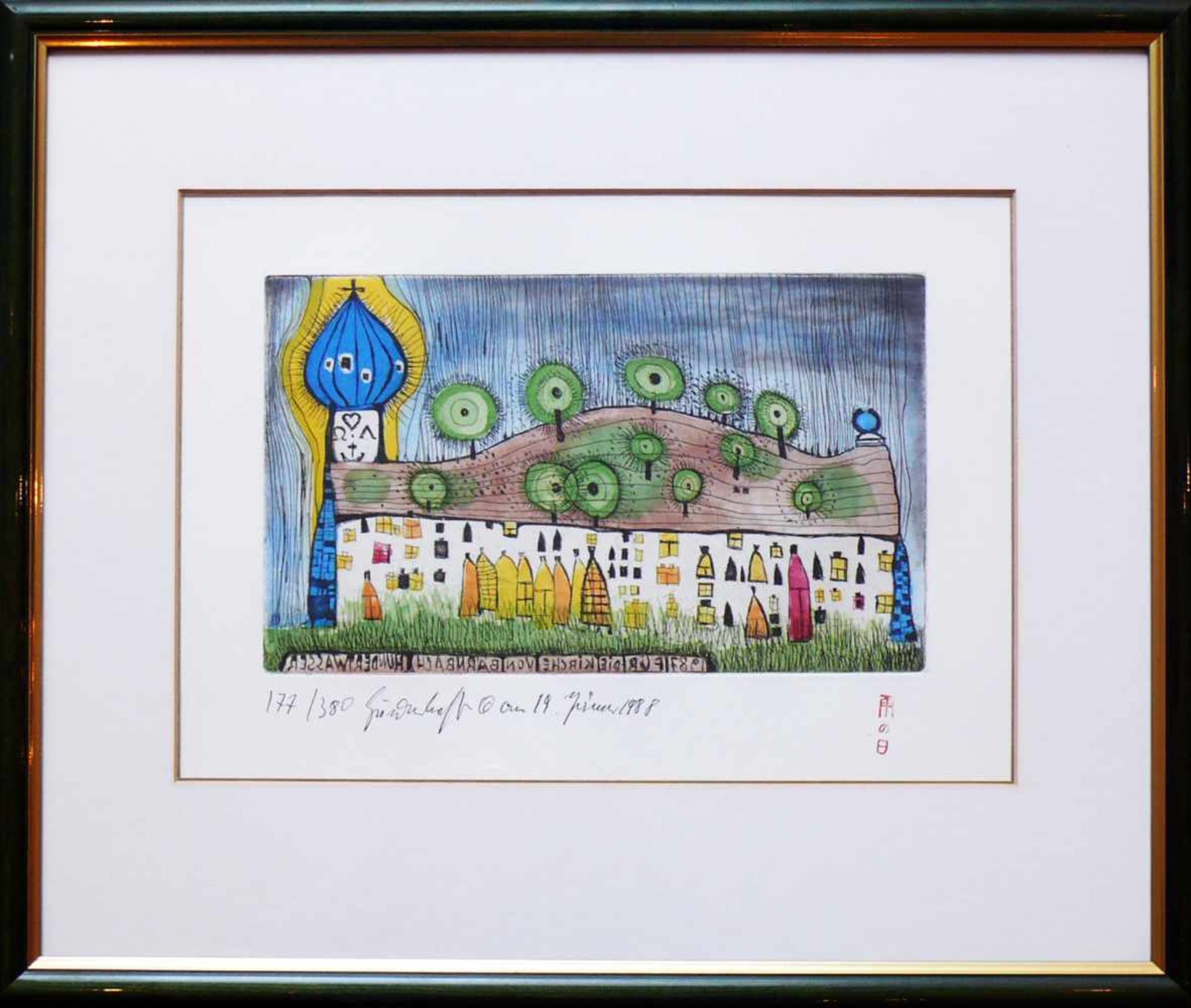 Hundertwasser, Friedensreich (1928 Wien - 2000 auf See) - Bild 3 aus 5