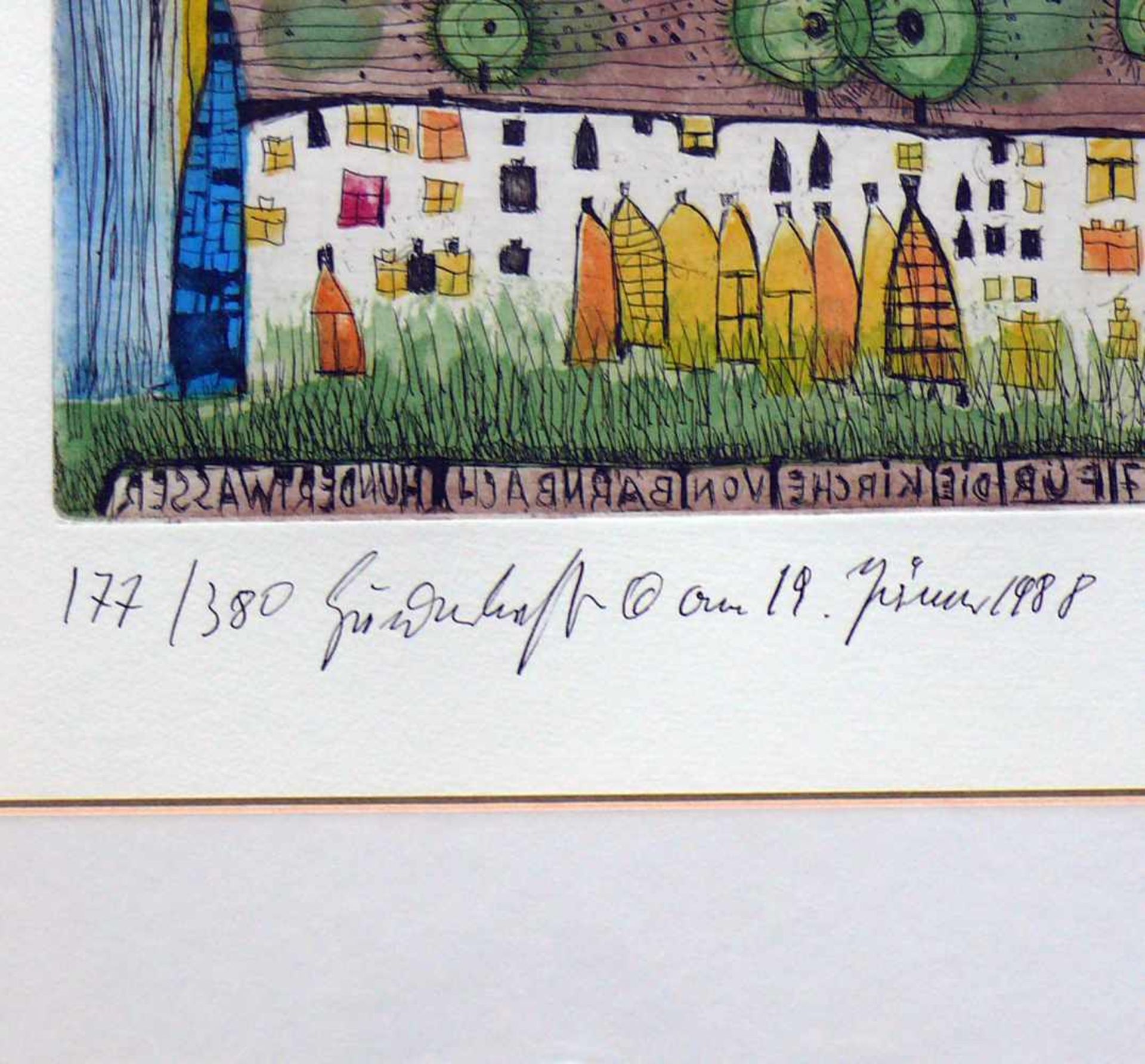 Hundertwasser, Friedensreich (1928 Wien - 2000 auf See) - Bild 4 aus 5