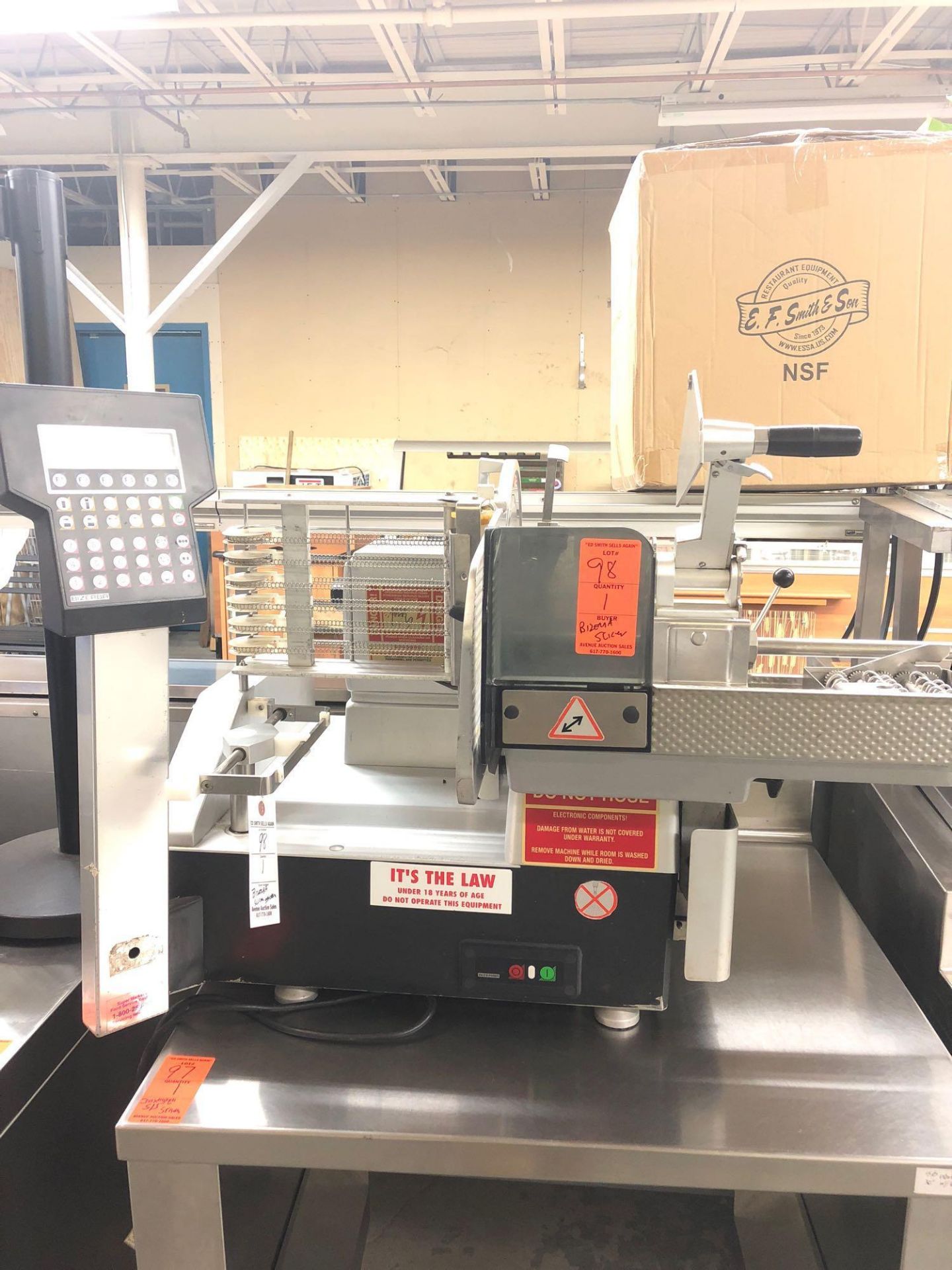 Bizerba slicer stacker