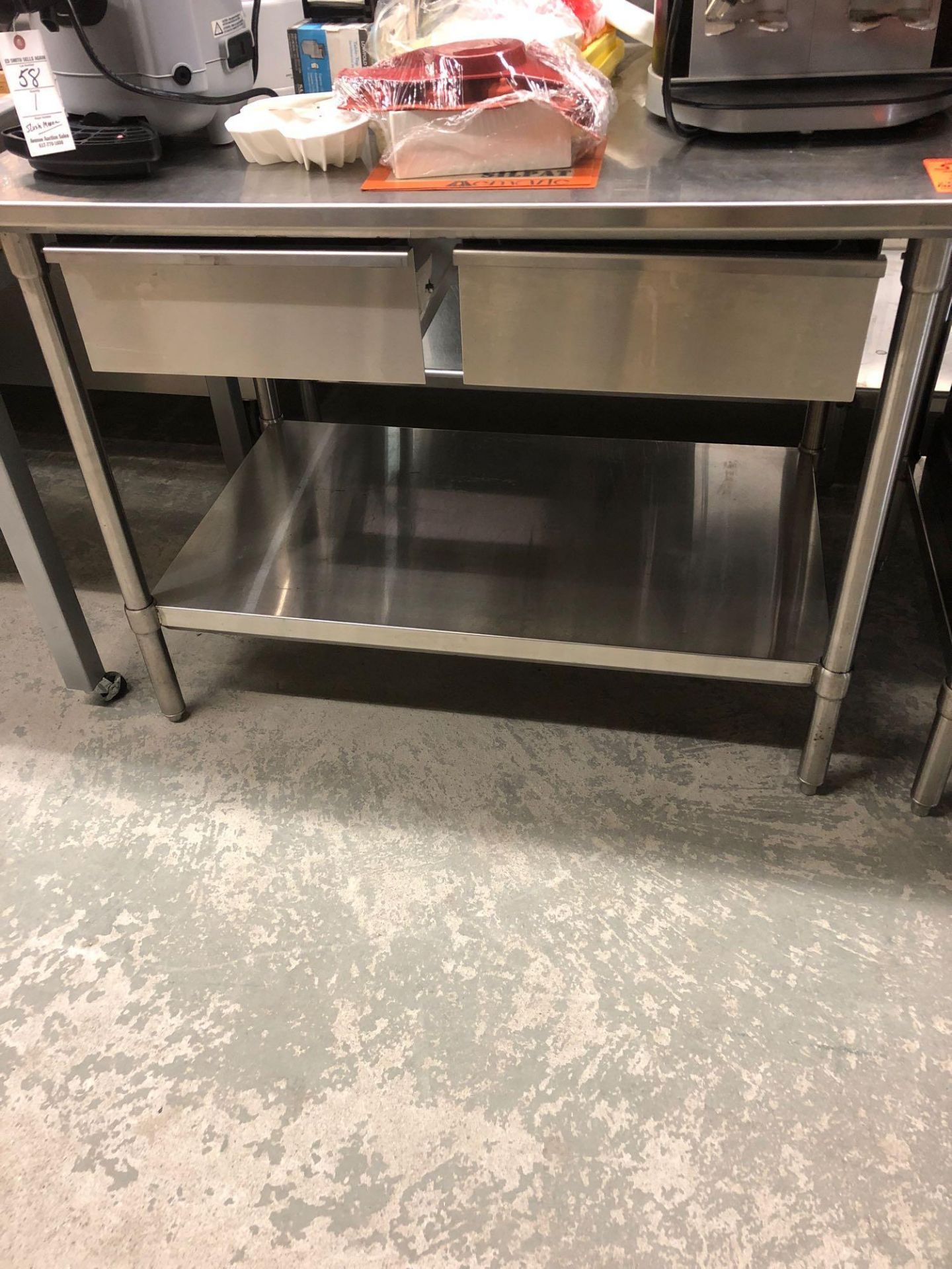 48 inch stainless steel table