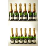 Champagne Bollinger Halves 12 bts OCC 2012 Landed 2012