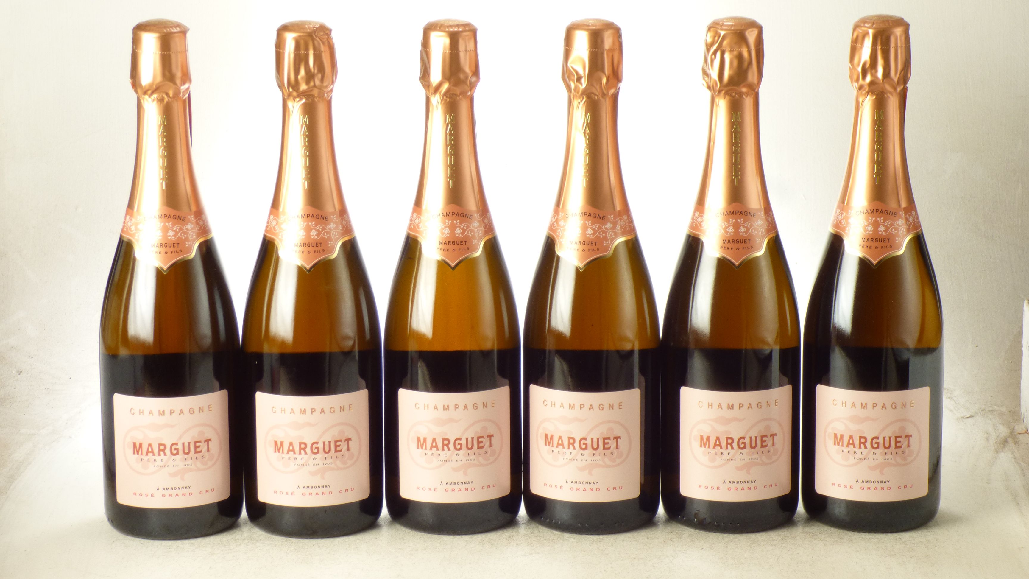 Champagne Marguet Rose Grand Cru Brut Nv 6 bts OCC