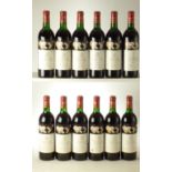 Chateau Mouton Rothschild 1986 12 bts OWC IN BOND