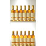 Chateau D'Yquem 1996 12 hf bts OWC In Bond