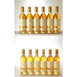 Chateau D'Yquem 2001 12 hf bts OWC In Bond