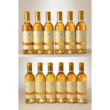 Chateau D'Yquem 2001 12 hf bts OWC In Bond