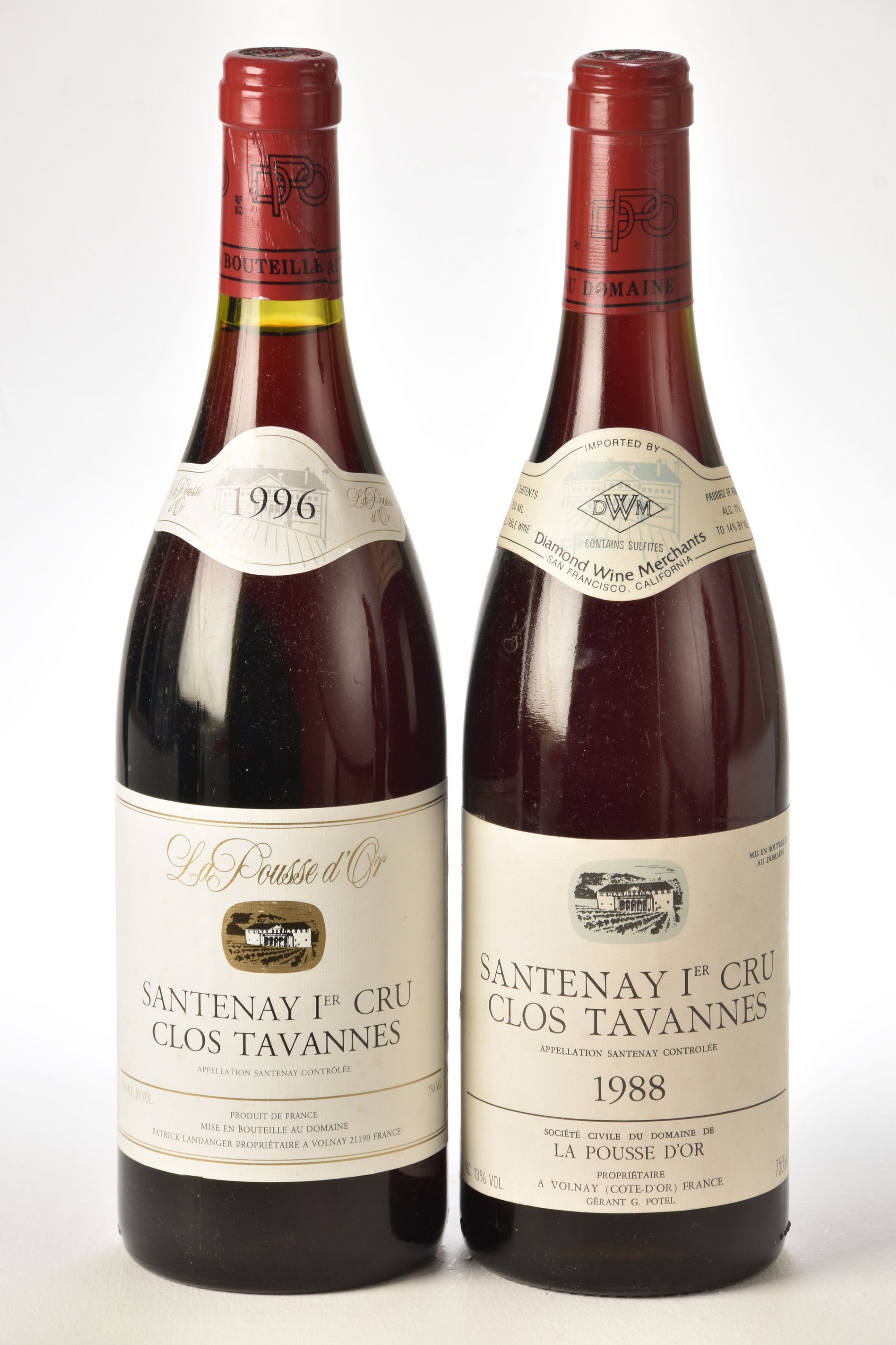 Santenay Clos Tavannes 1988 Domaine De La Pousse D'Or 1 bt Santenay Clos Tavannes 1996 Domaine De La