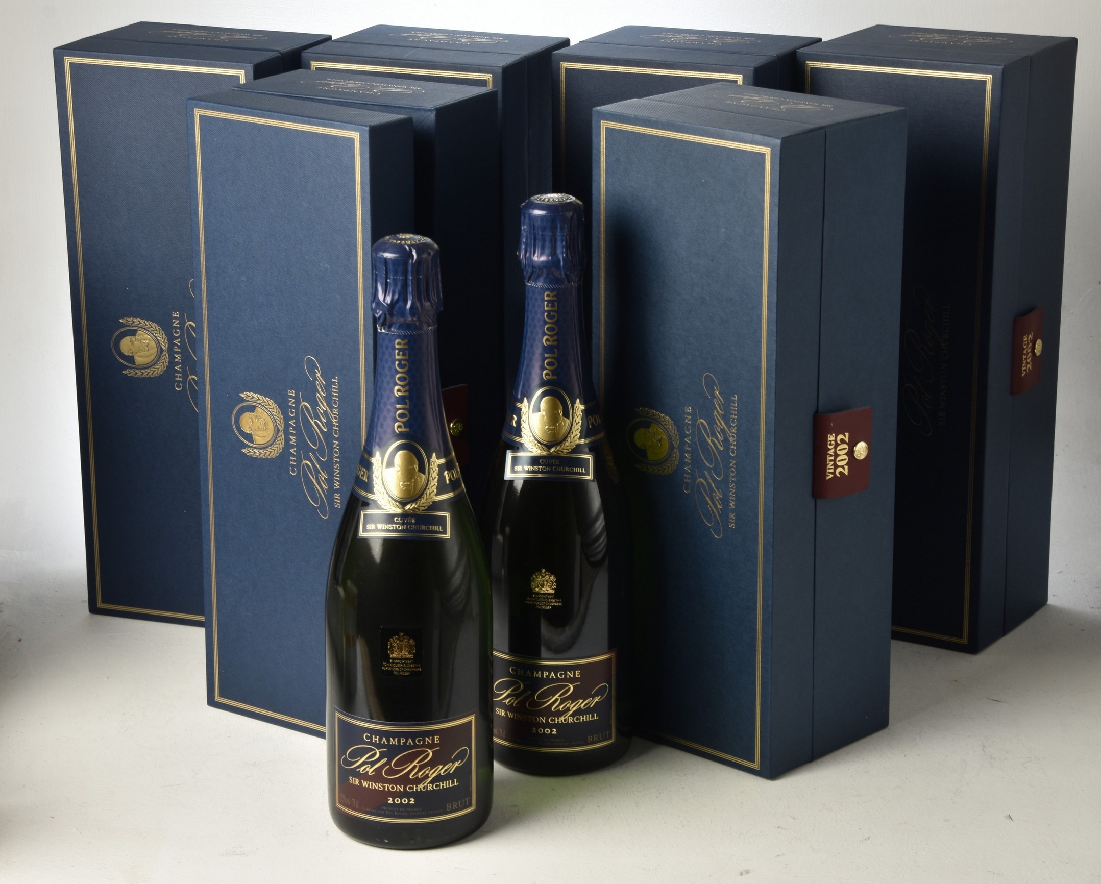 Champagne Pol Roger Cuvee Sir Winston Churchill 2002 6 bts Individual Presentation Cartons