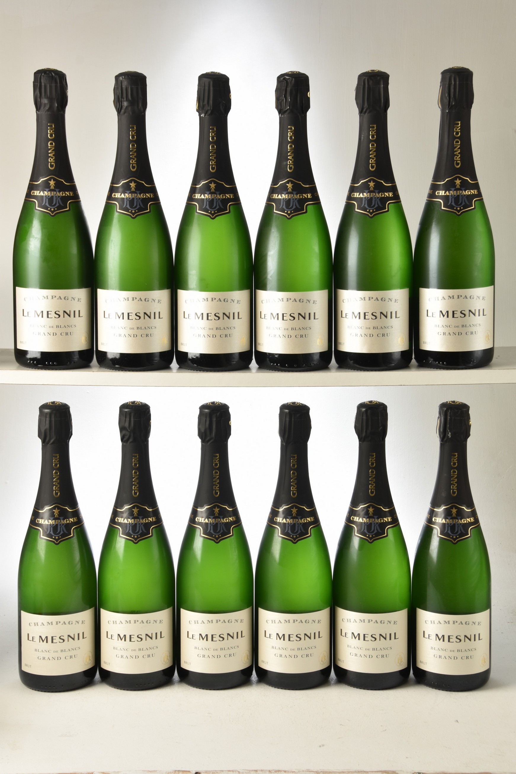 Champagne Le Mesnil Brut Blanc De Blancs NV 12 bts OCC In Bond