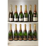 Champagne Mixed Case inc Roederer, Bollinger, Gratien 12 bts