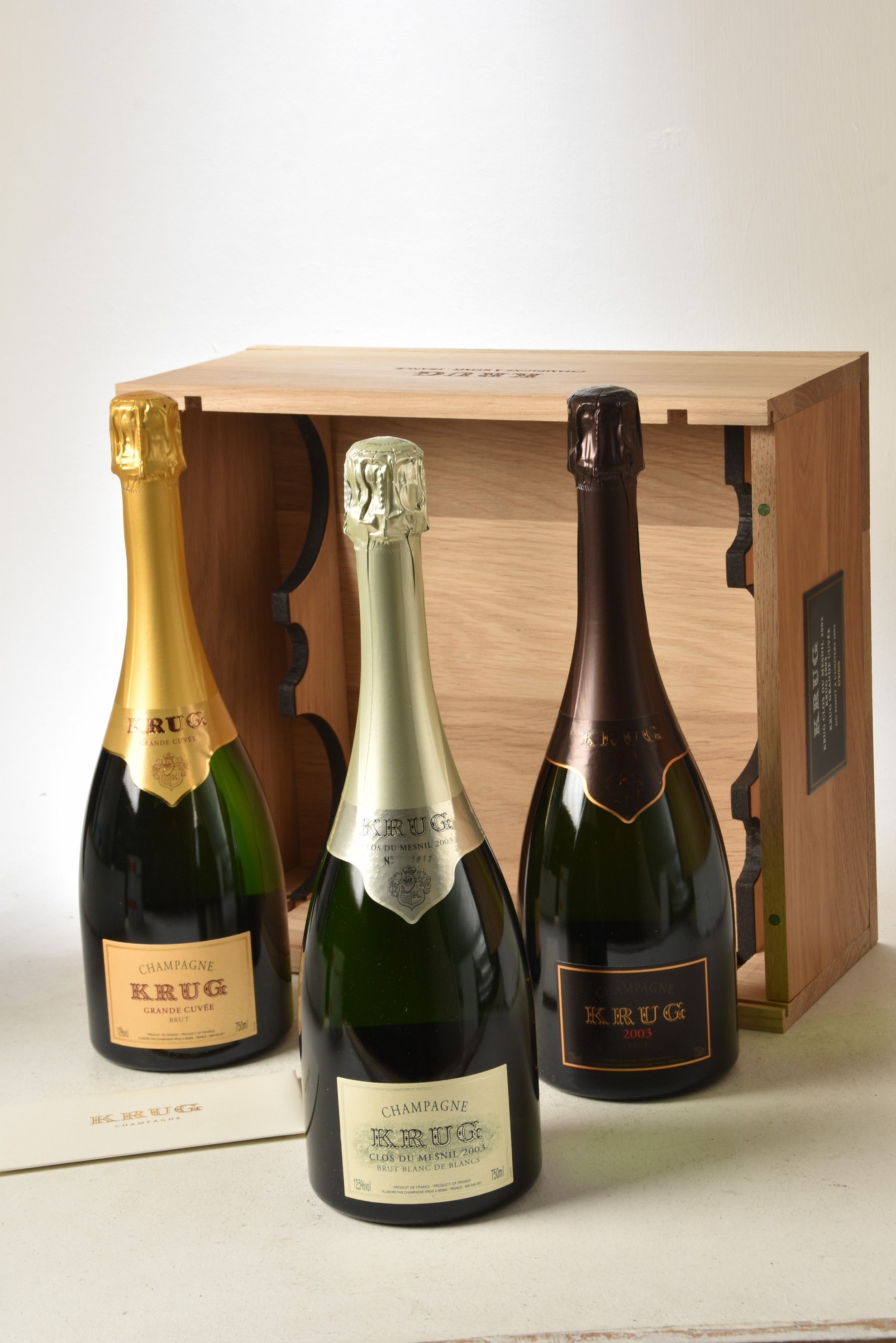 Champagne Krug Collection Case Point A L'Univers 2003 OWC In Bond