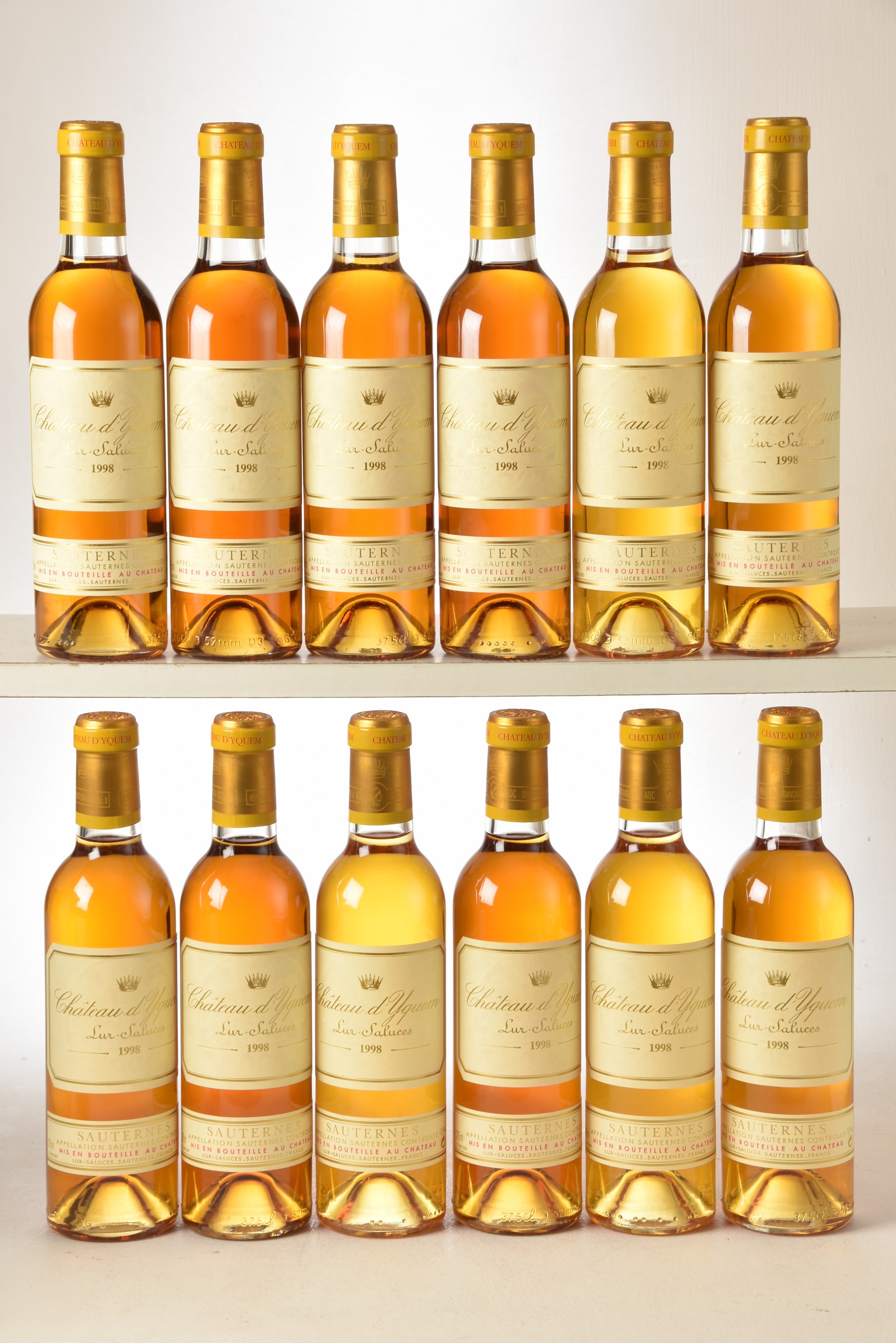 Chateau D'Yquem 1998 Sauternes 12 hf bts OWC In Bond