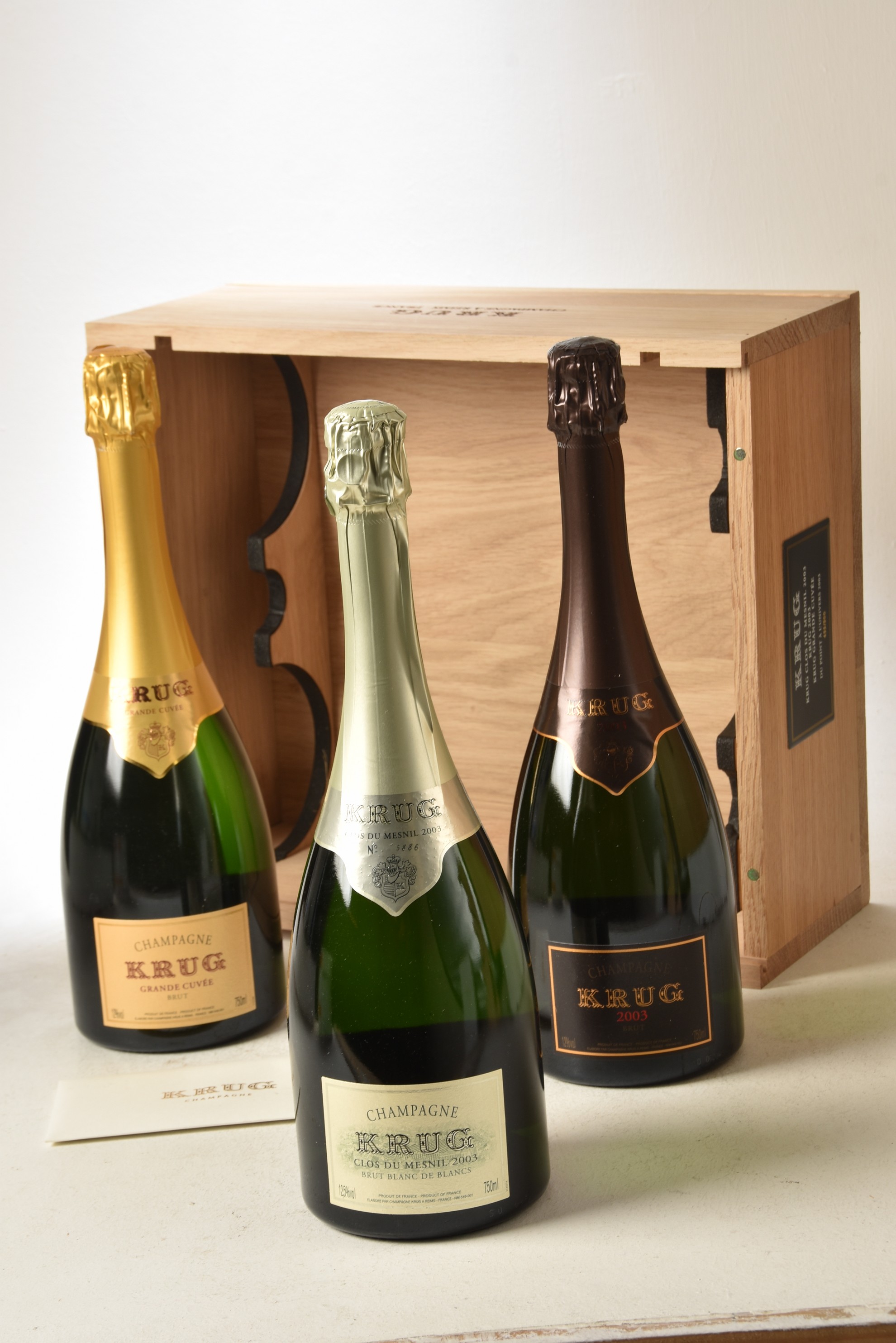 Champagne Krug Collection Case Point A L'Univers 2003 OWC In Bond