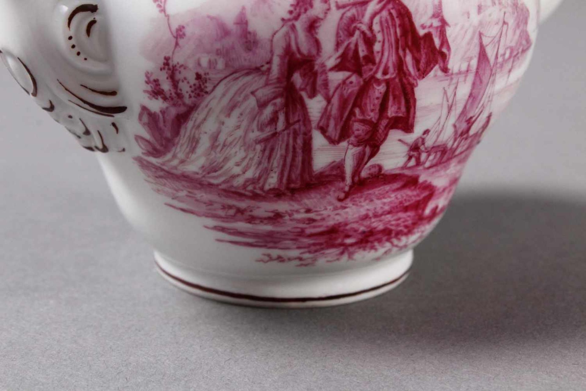 Kleines Meissen Porzellan Teekännchen um 1800< - Bild 5 aus 5