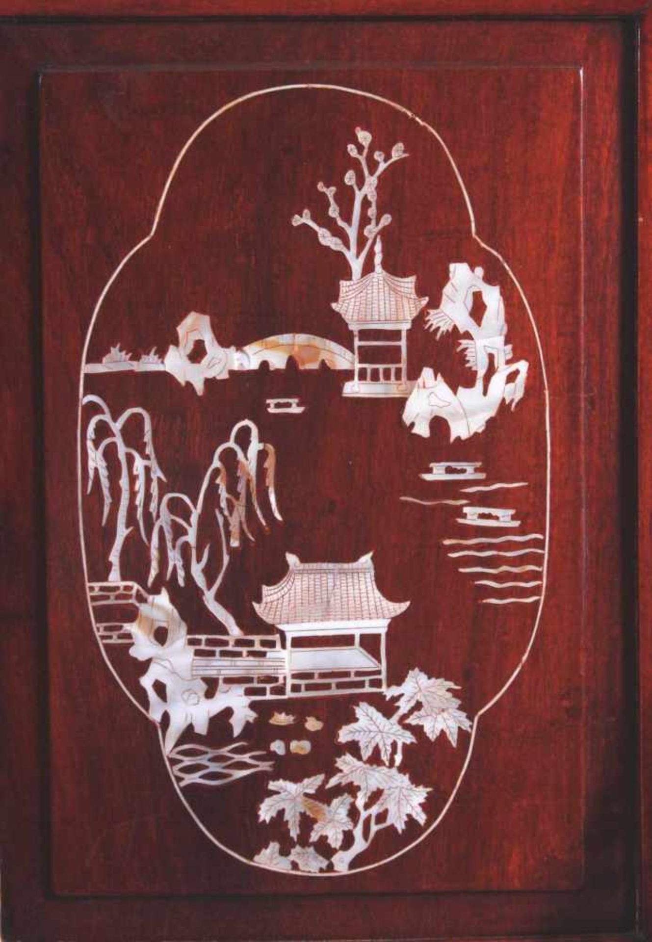 Tischpanel, China um 1920 - Bild 2 aus 5