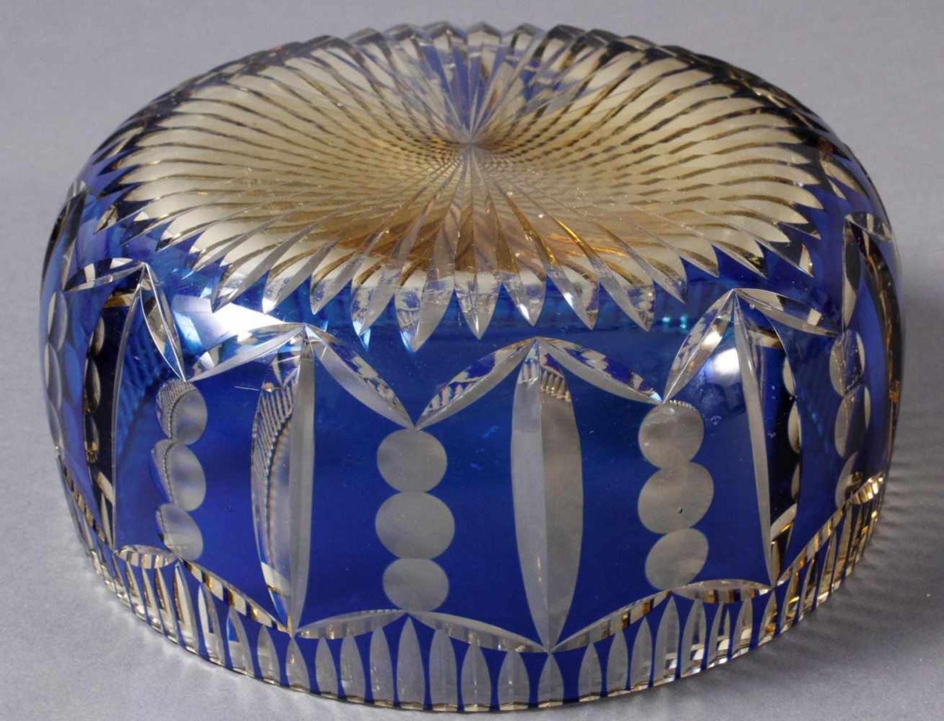 Jugendstil Glaszierschale, wohl böhmische Fachschule< - Image 3 of 3