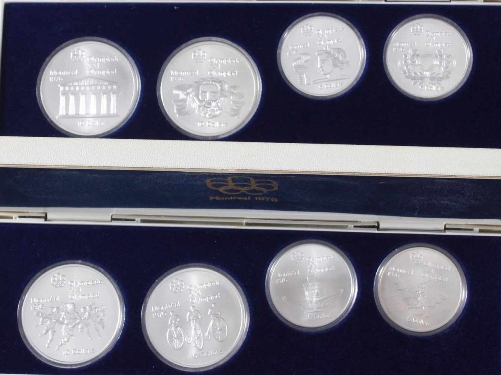 28x Silbermünzen Montreal 1976, kompletter Satz< - Image 2 of 5