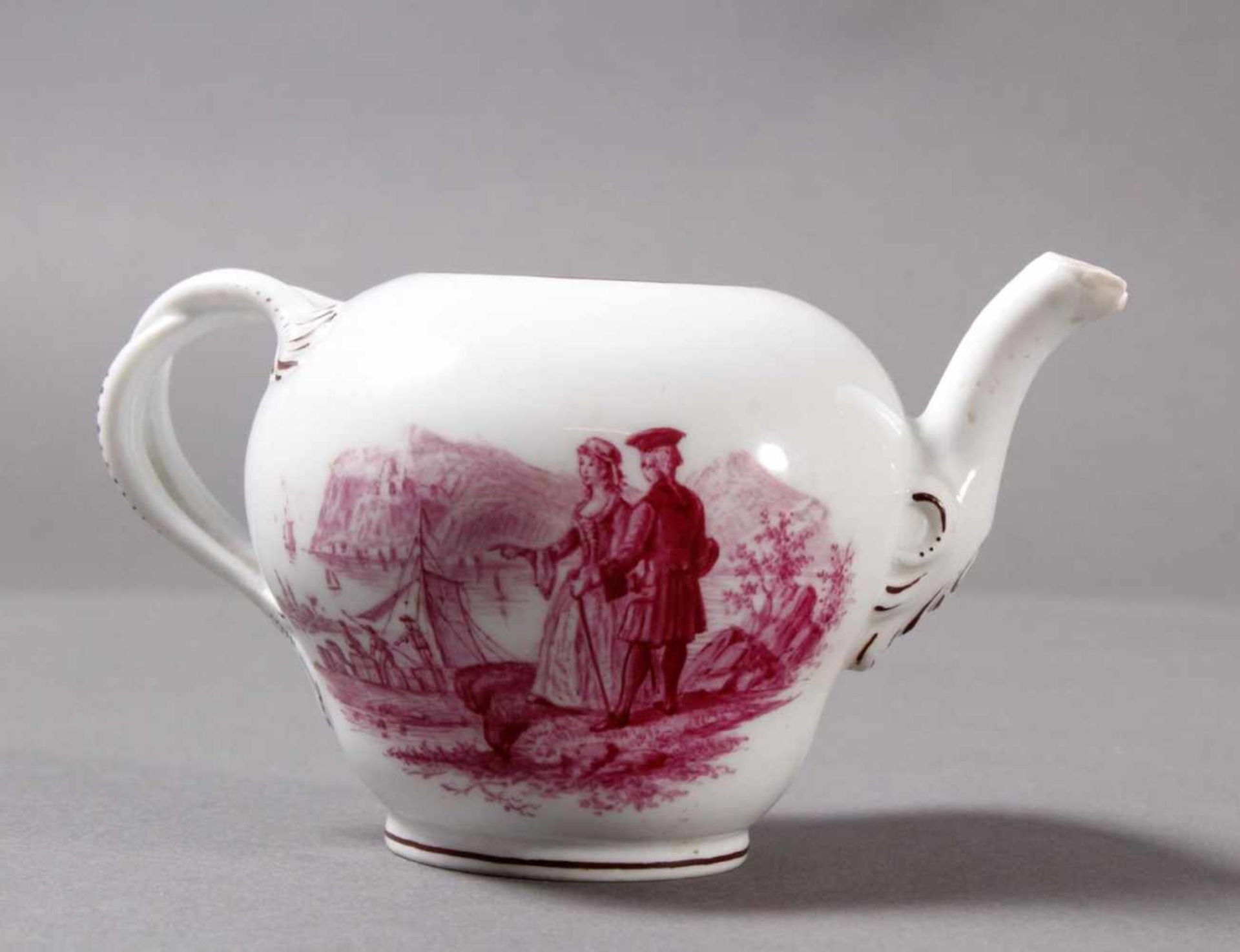 Kleines Meissen Porzellan Teekännchen um 1800<