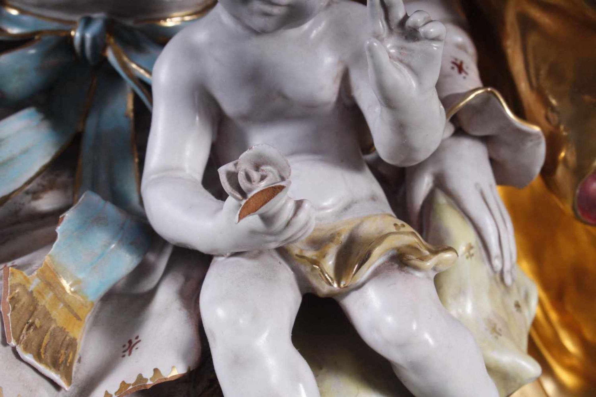 Keramik-Skulptur Madonna mit Kind, wohl Italien 2. Hälfte 20. Jh.< - Image 2 of 7