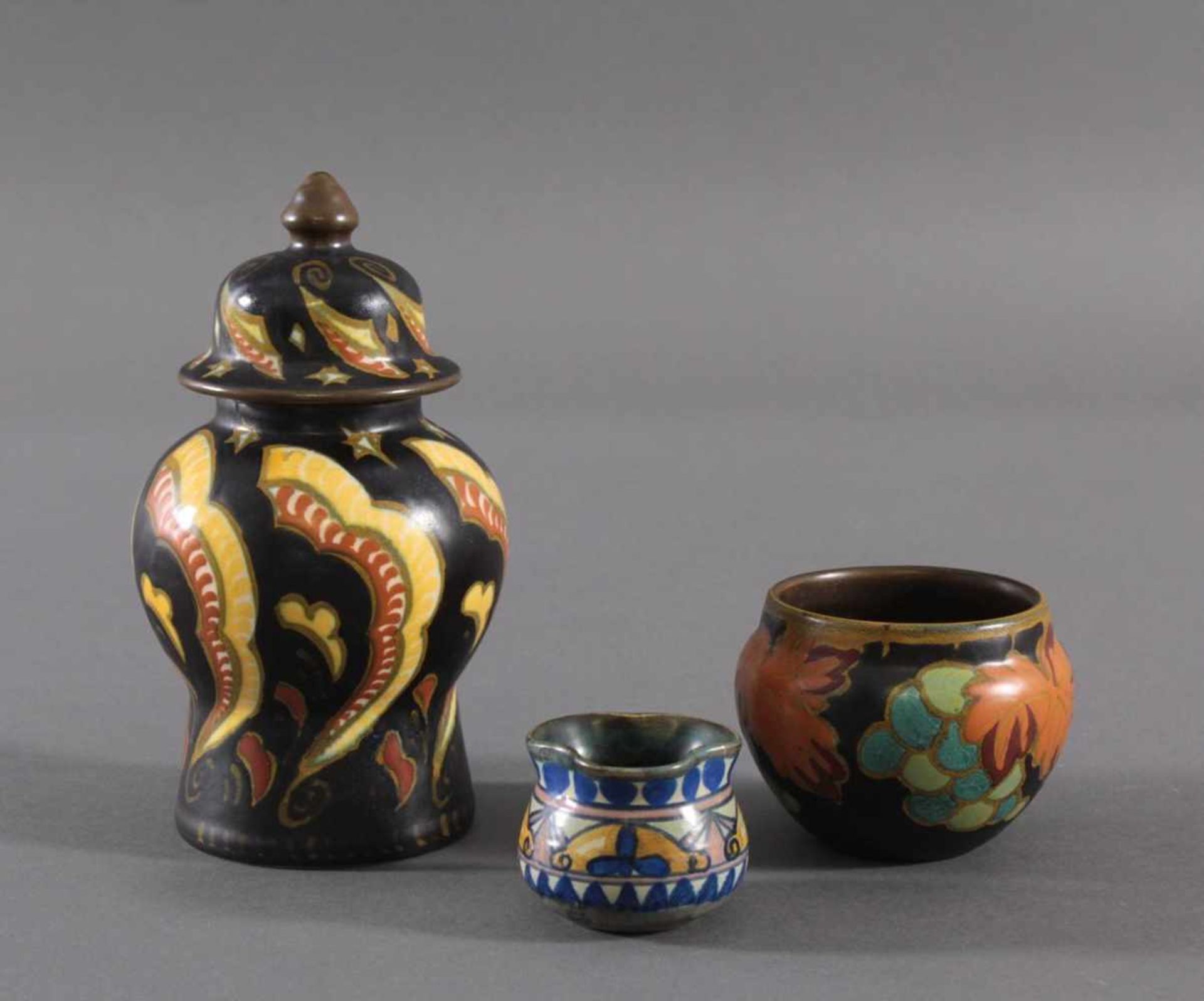 Drei Gouda Keramik, Holland - Bild 2 aus 3