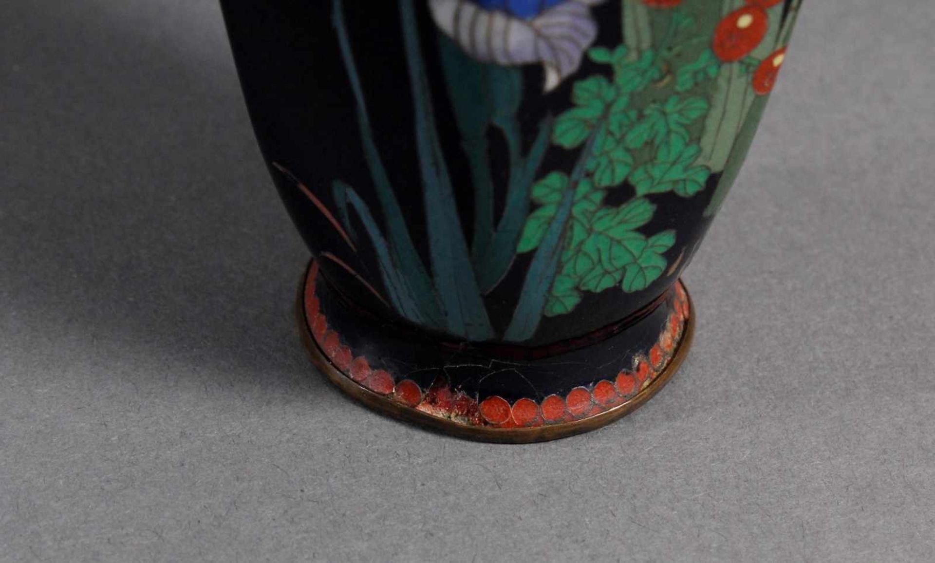 Silbersteg Cloisonné, Japan, Meiji Periode< - Bild 7 aus 7