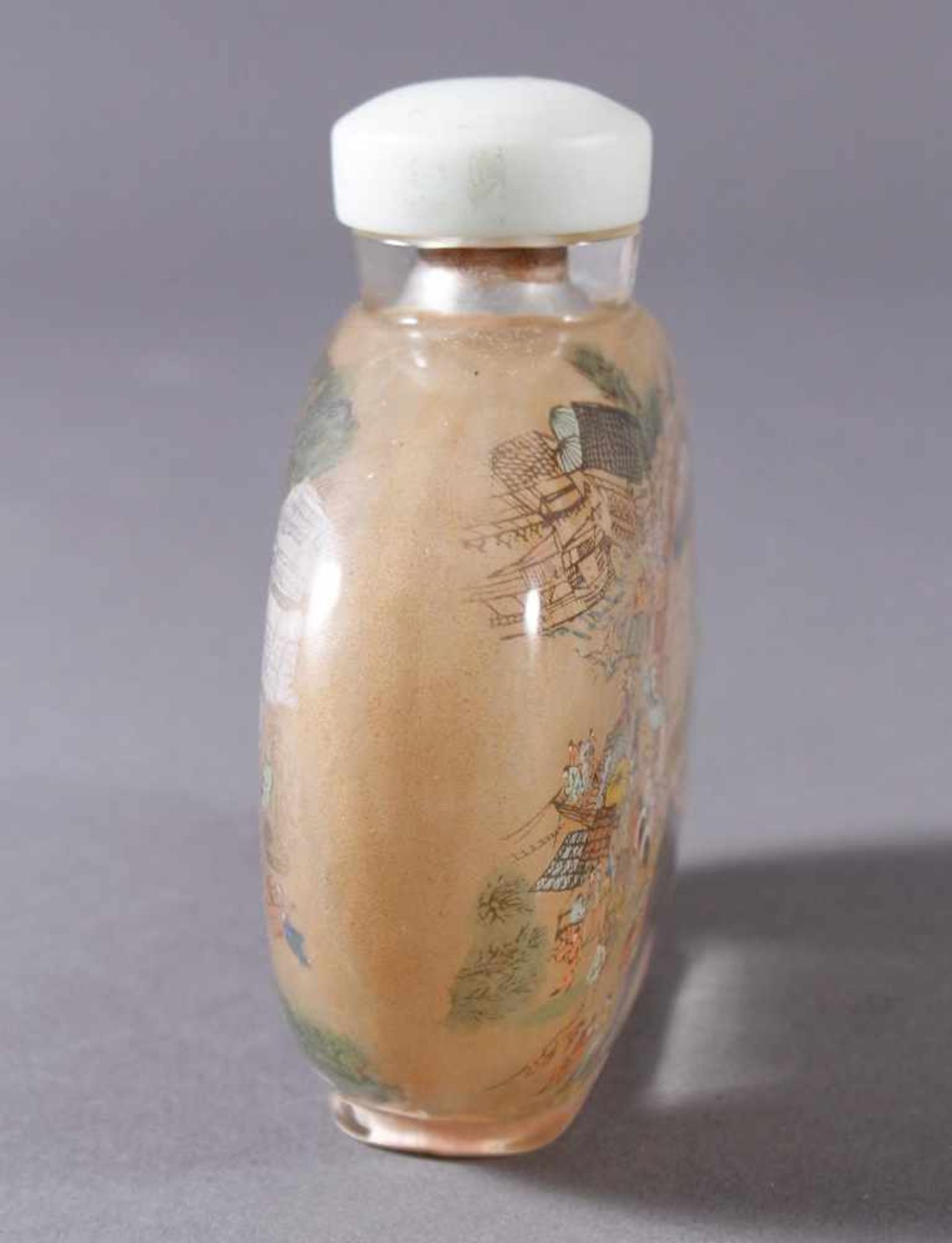 Große Glas Snuffbottle, 1. Hälfte 20. Jahrhundert - Image 4 of 7