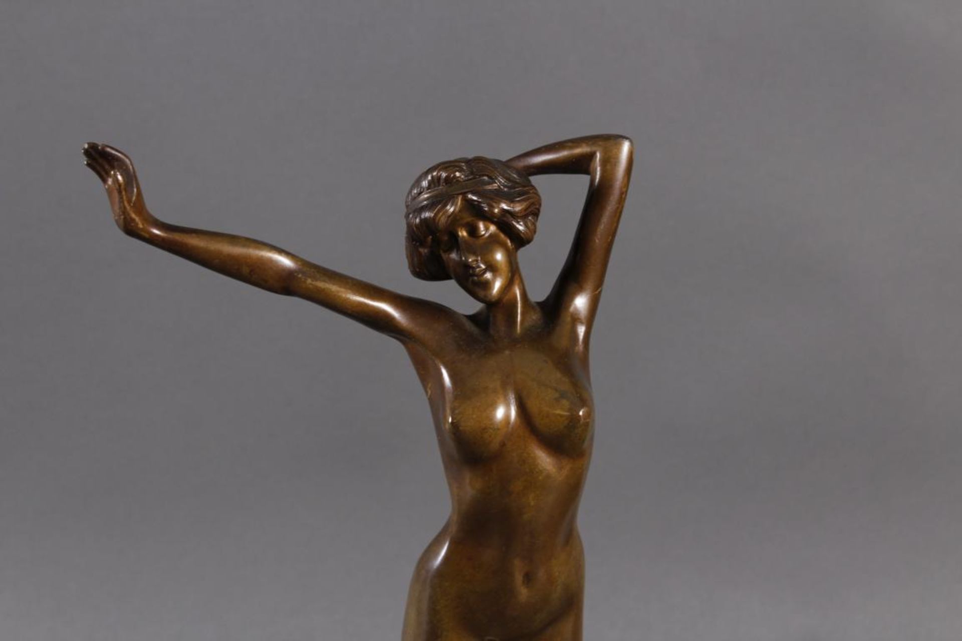 Jungendstil Bronze, La Reveile - Das Erwachen, Frankreich um 1900 - Bild 2 aus 4