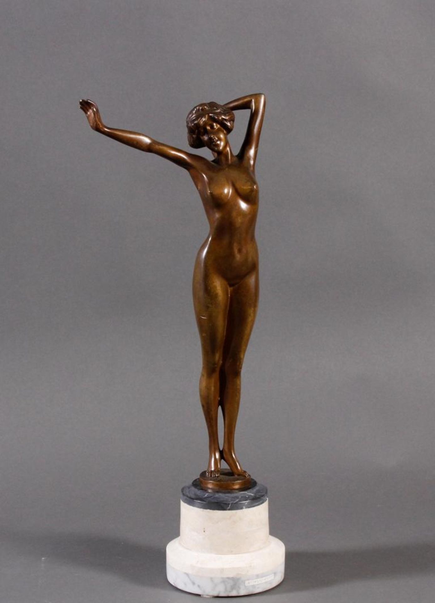 Jungendstil Bronze, La Reveile - Das Erwachen, Frankreich um 1900