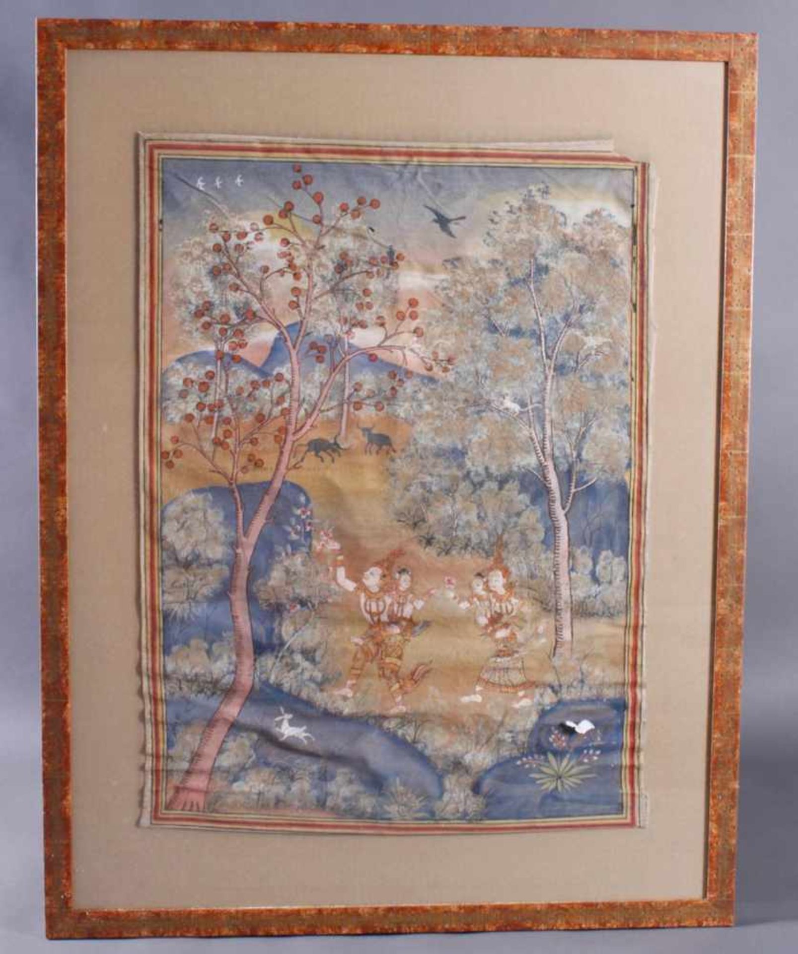 Buddhistische Stoffmalerei, 19. Jahrhundert. Vessantara Jataka