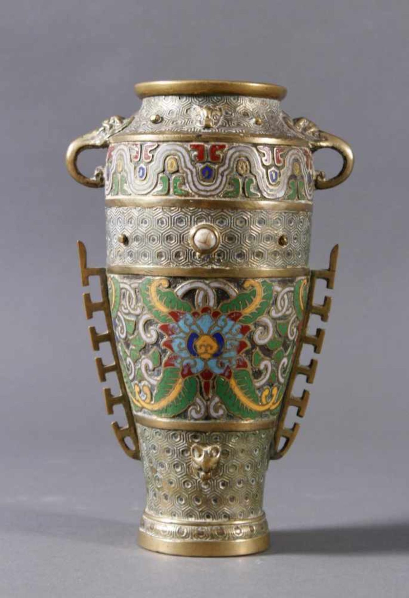 Champlevé Ziervase, Japan, Meiji Periode - Image 2 of 5