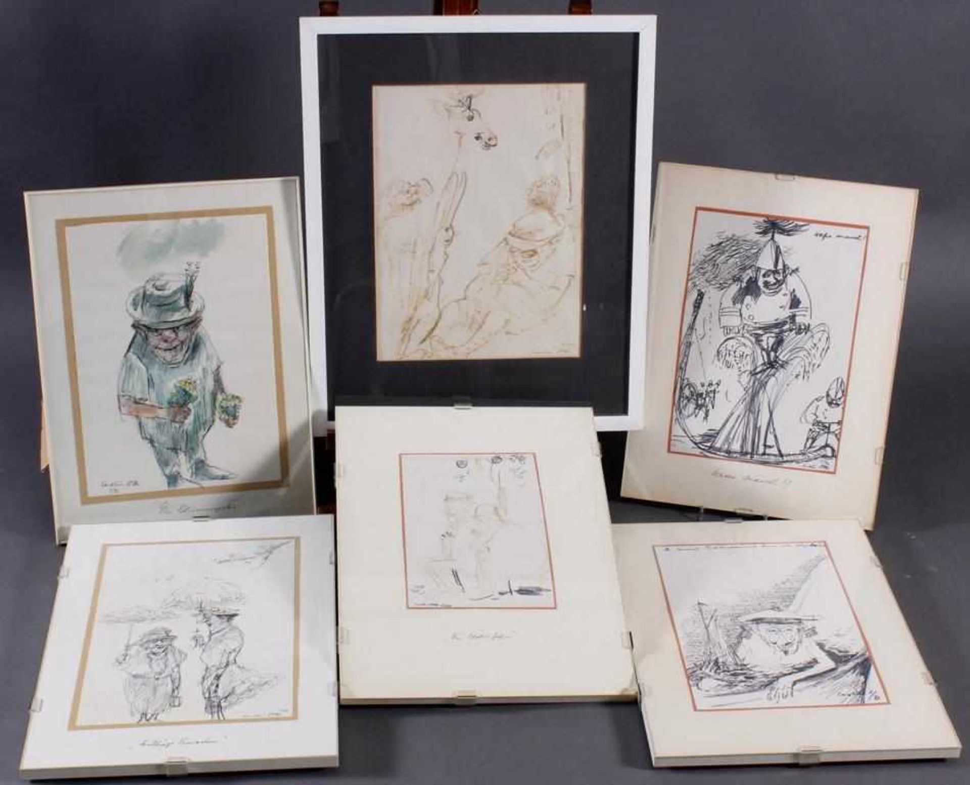 Carolus VOCKE (1899-1979), 6 Aquarelle, alle signiert und datiert