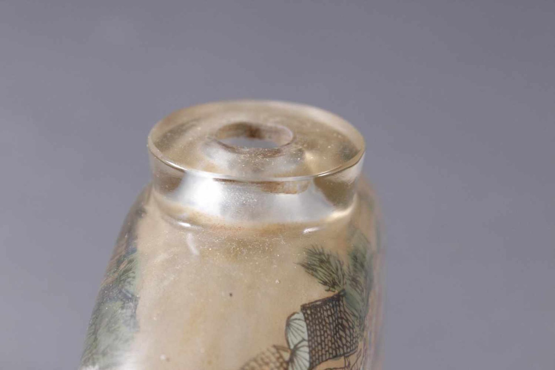 Große Glas Snuffbottle, 1. Hälfte 20. Jahrhundert - Bild 5 aus 7