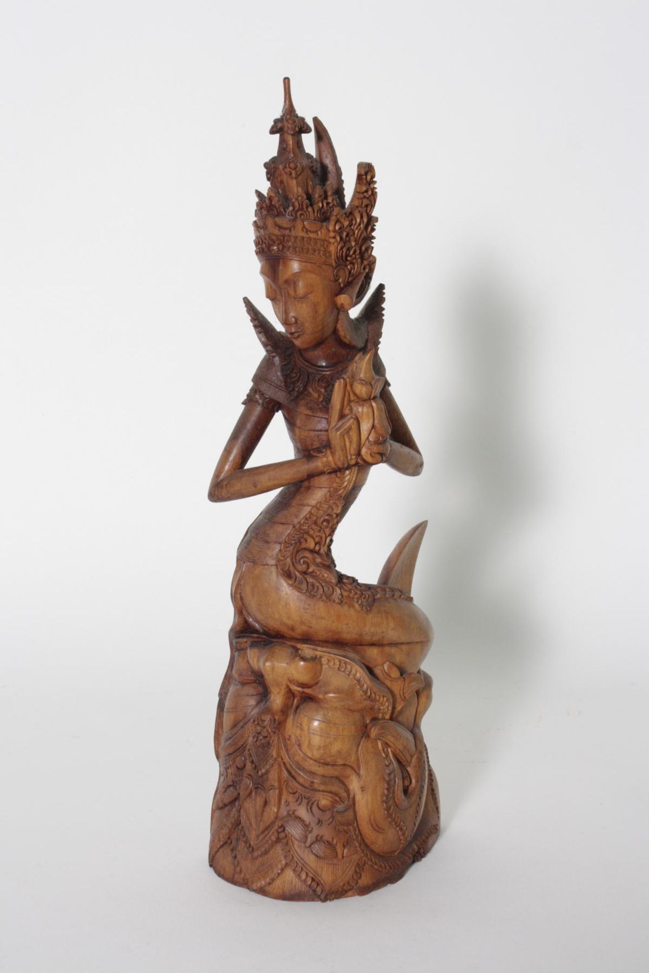 Holzskulptur, "Dewi Sri, die Reisgöttin", Indonesien, 2. Hälfte 20. Jahrhundert