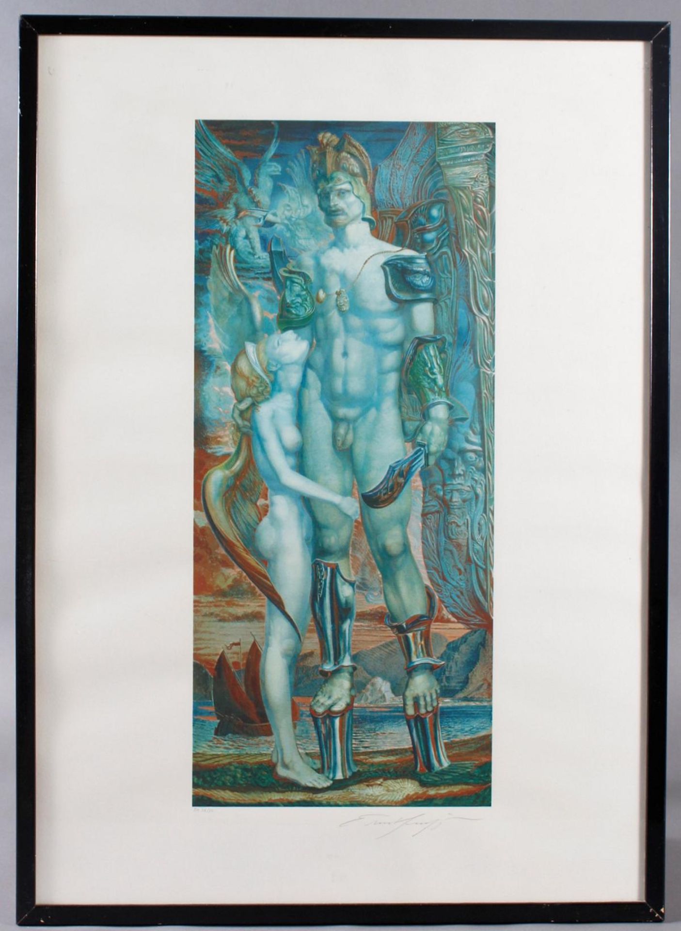 Prof. Ernst Fuchs (1930-2015), Perseus und die Nymphe