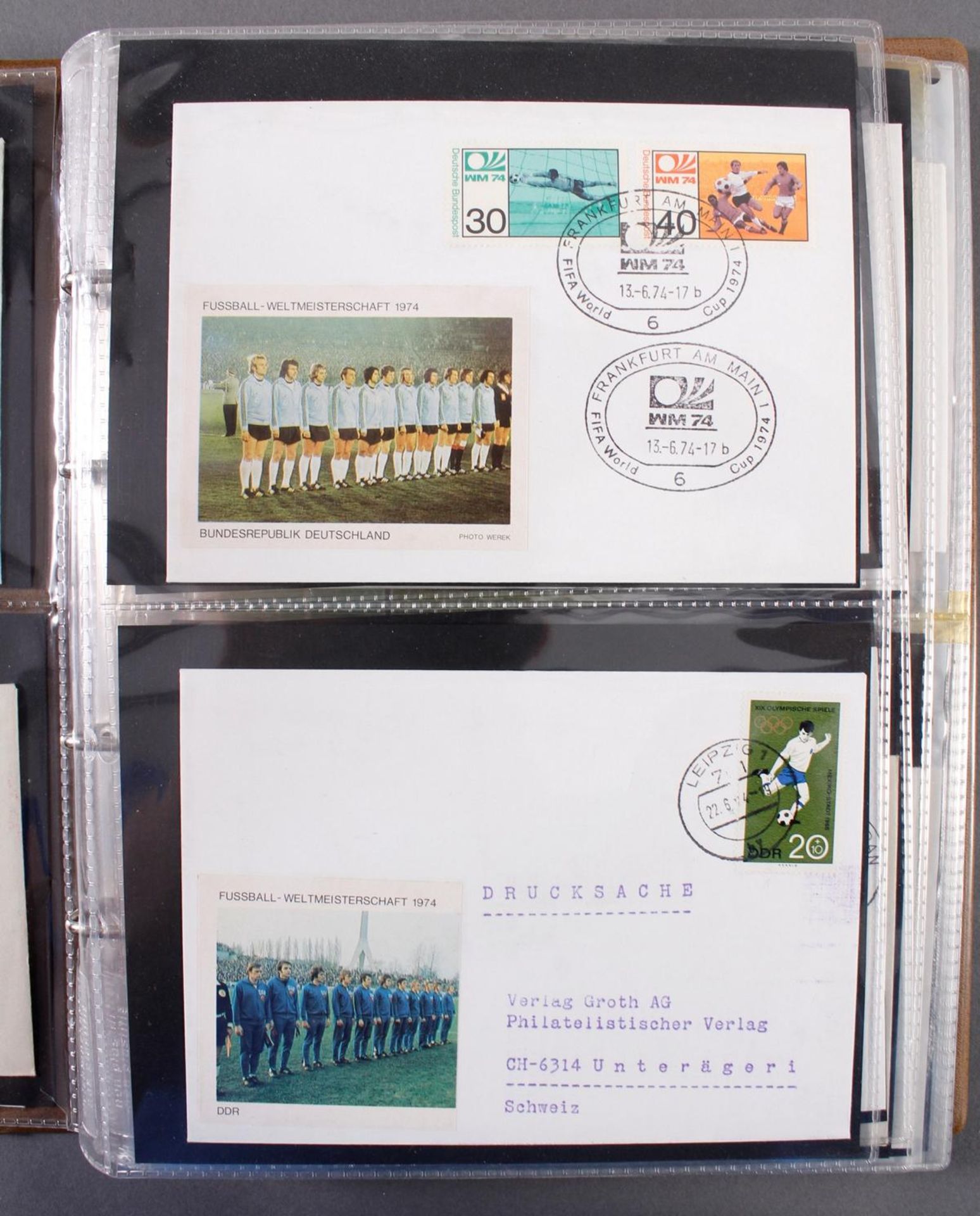 Briefmarken Sammlung, Thema Fußball WM 1974 und 1994 - Bild 3 aus 5